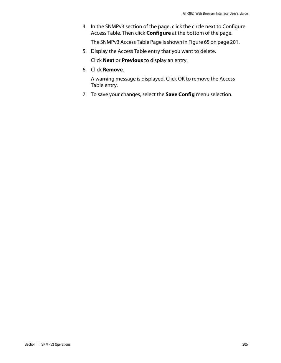 Allied Telesis AT-S62 User Manual | Page 205 / 335