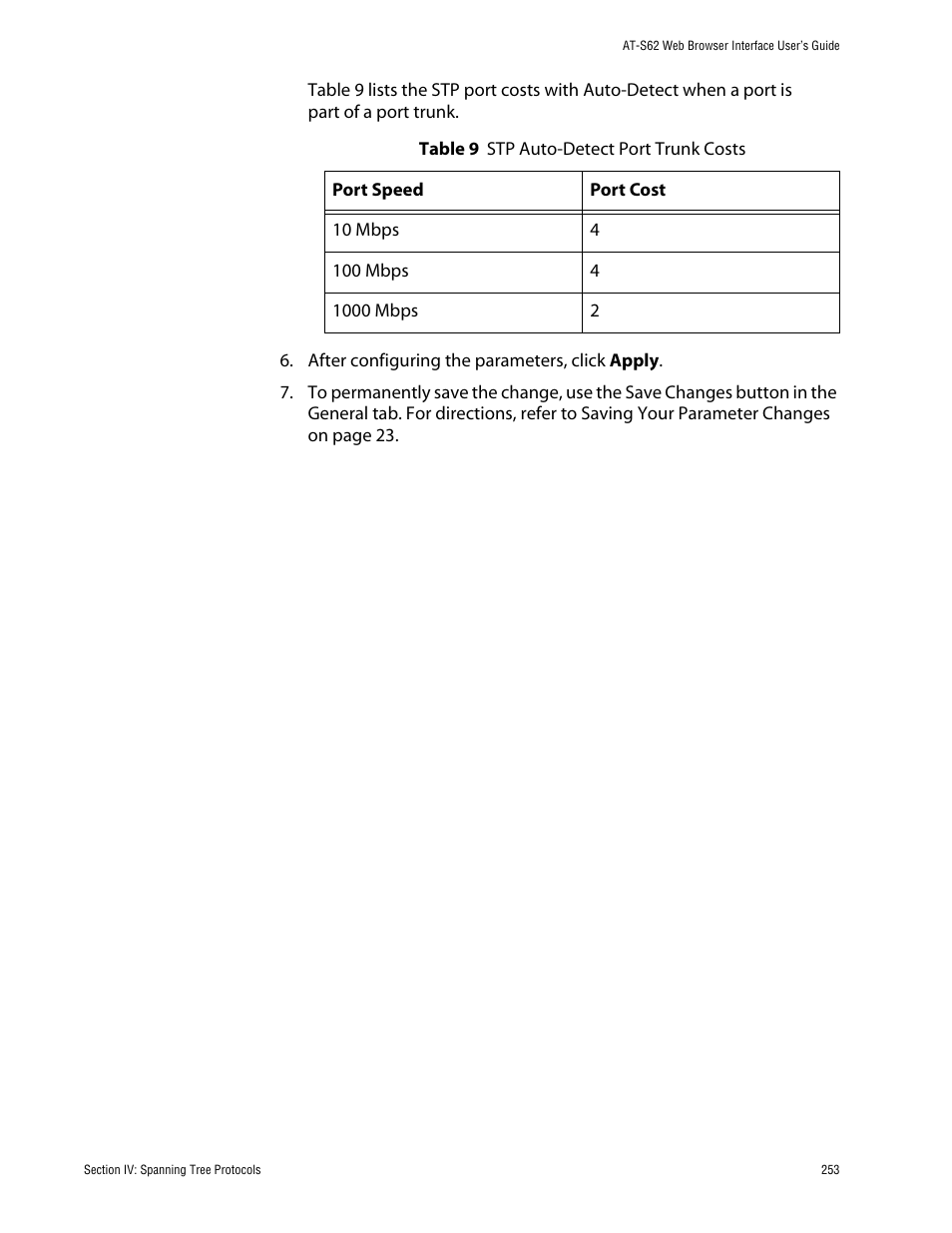 Allied Telesis AT-S62 User Manual | Page 253 / 335