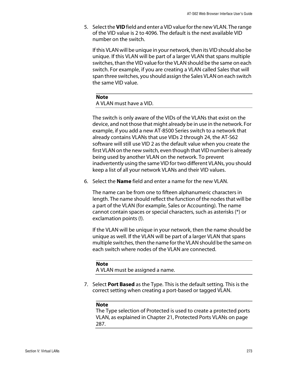 Allied Telesis AT-S62 User Manual | Page 273 / 335