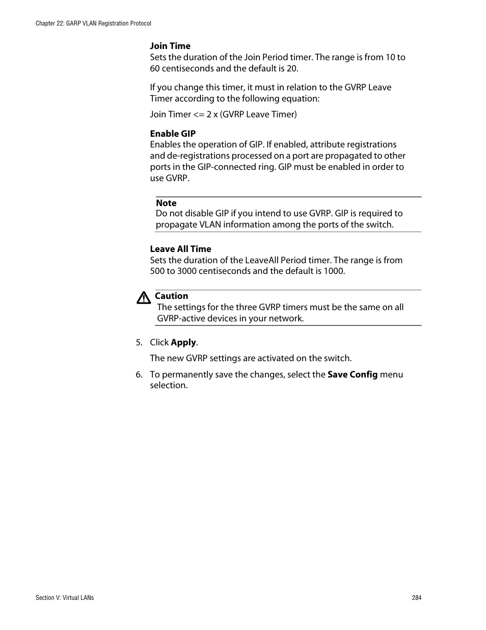 Allied Telesis AT-S62 User Manual | Page 284 / 335
