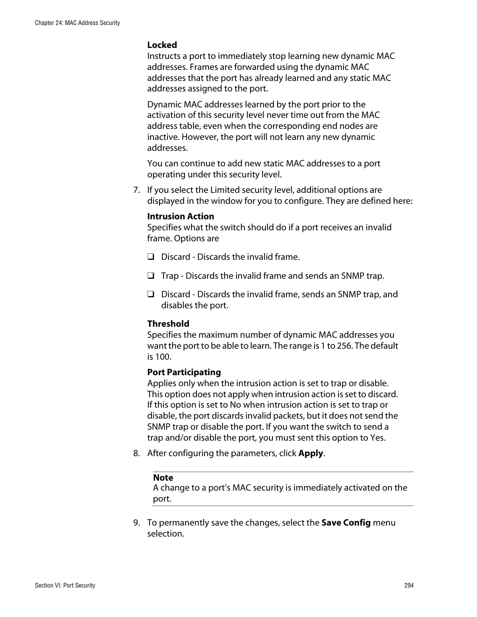 Allied Telesis AT-S62 User Manual | Page 294 / 335
