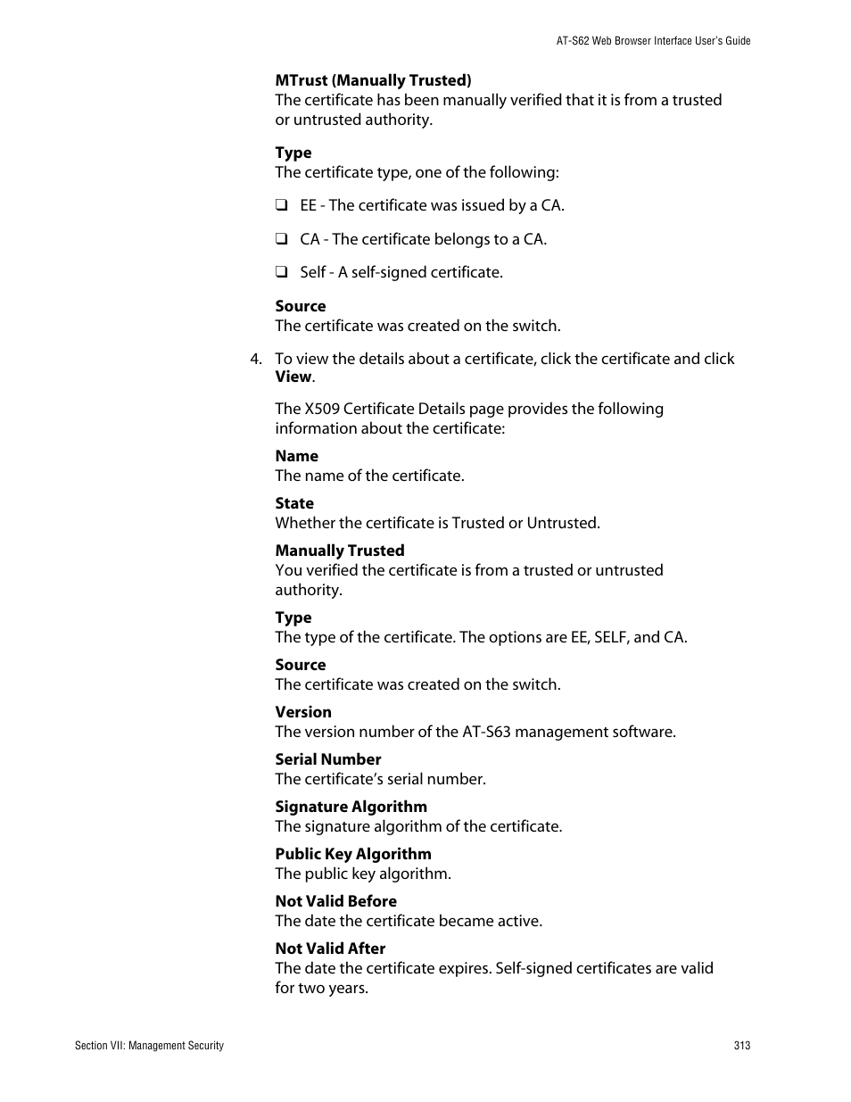 Allied Telesis AT-S62 User Manual | Page 313 / 335