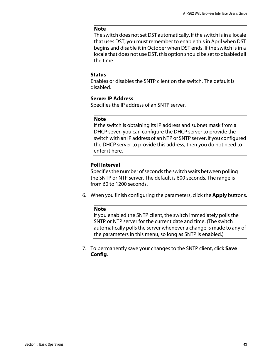 Allied Telesis AT-S62 User Manual | Page 43 / 335