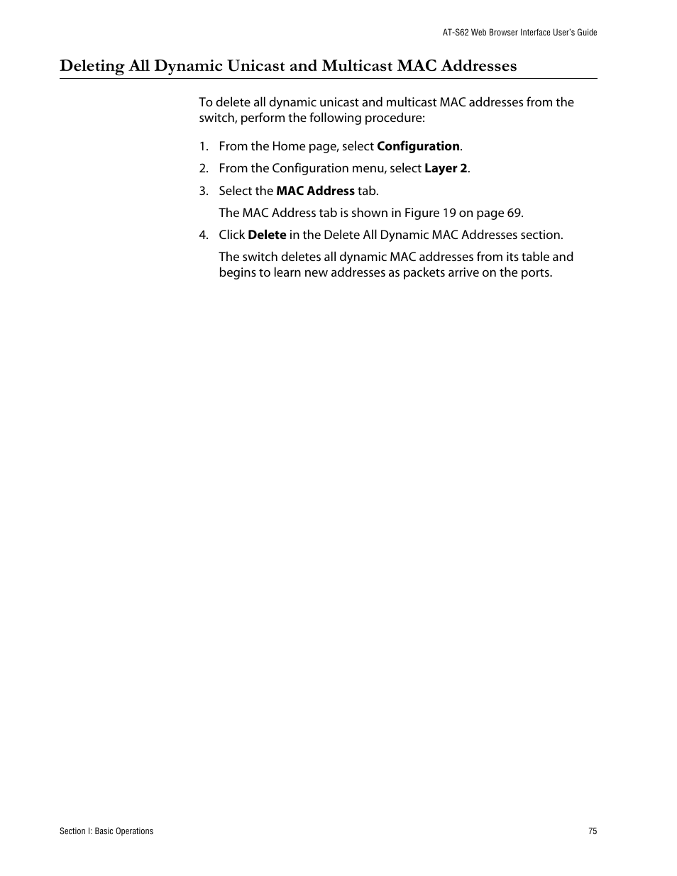 Allied Telesis AT-S62 User Manual | Page 75 / 335