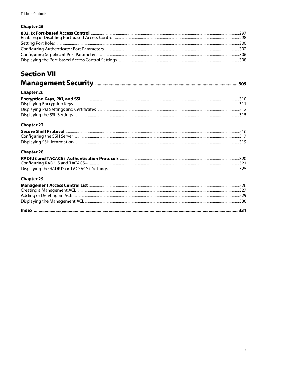 Allied Telesis AT-S62 User Manual | Page 8 / 335