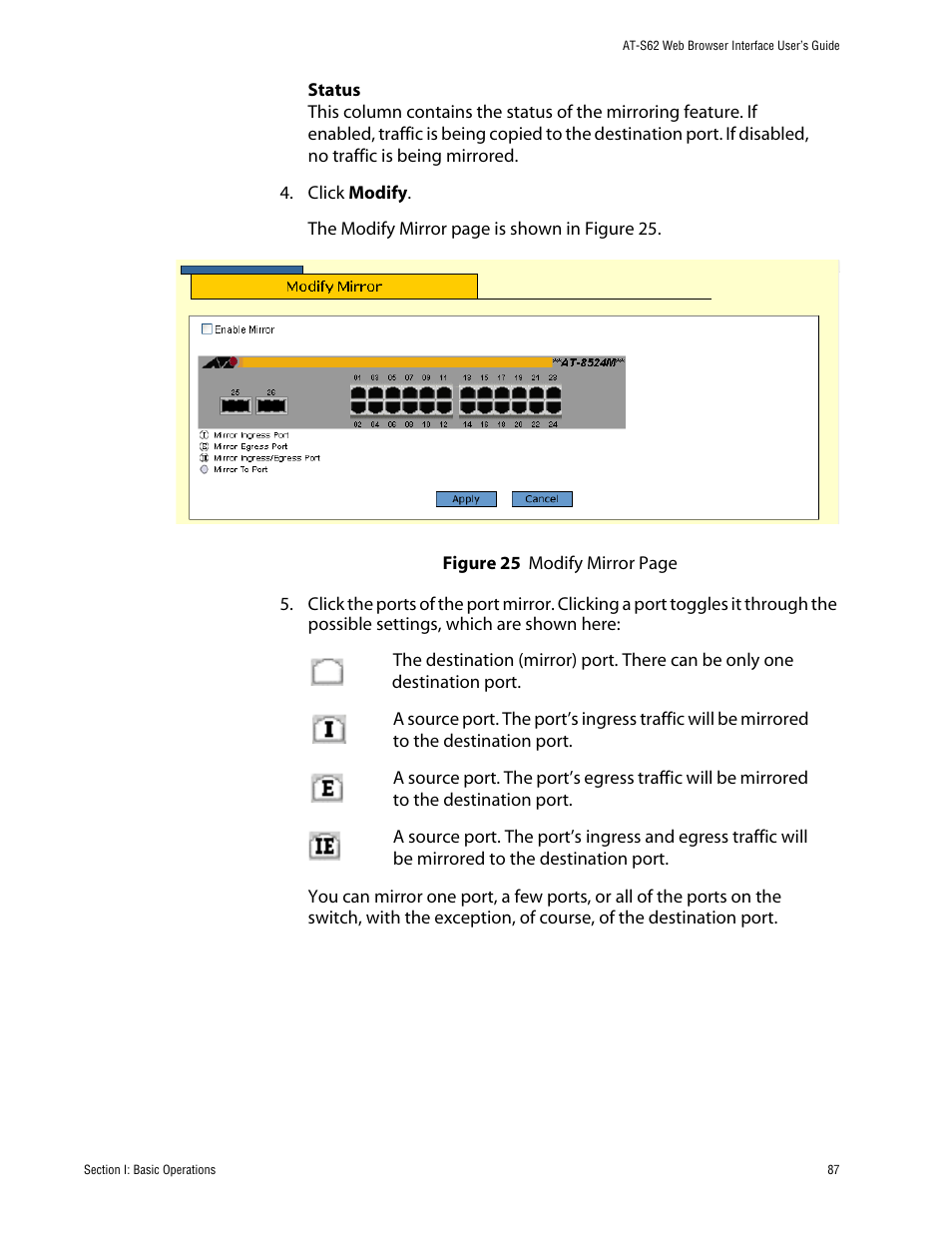 Allied Telesis AT-S62 User Manual | Page 87 / 335