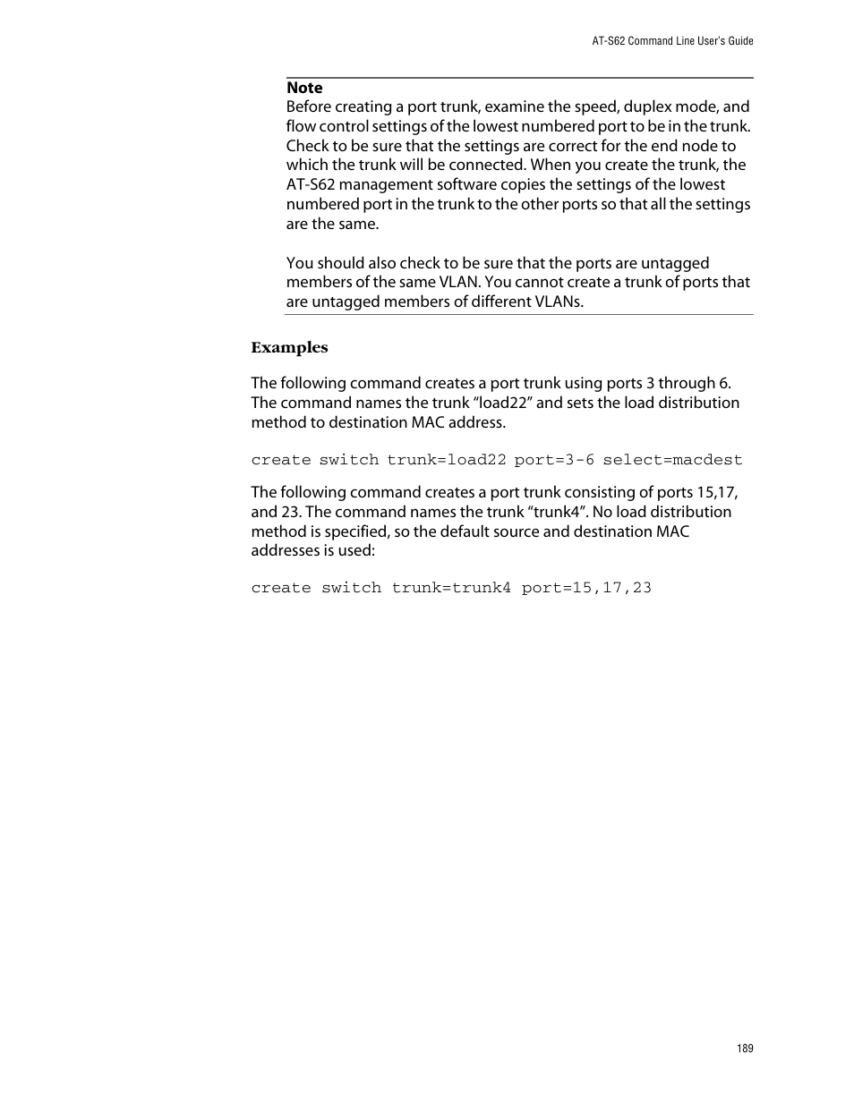 Allied Telesis AT-S62 User Manual | Page 189 / 573