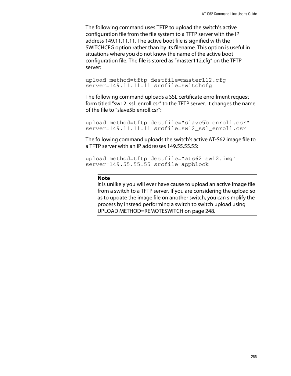 Allied Telesis AT-S62 User Manual | Page 255 / 573