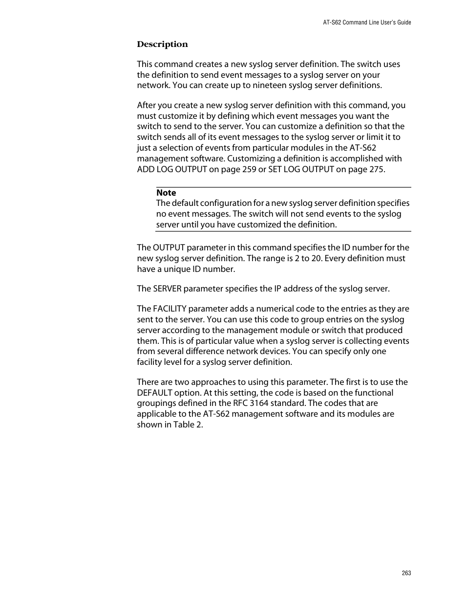 Allied Telesis AT-S62 User Manual | Page 263 / 573