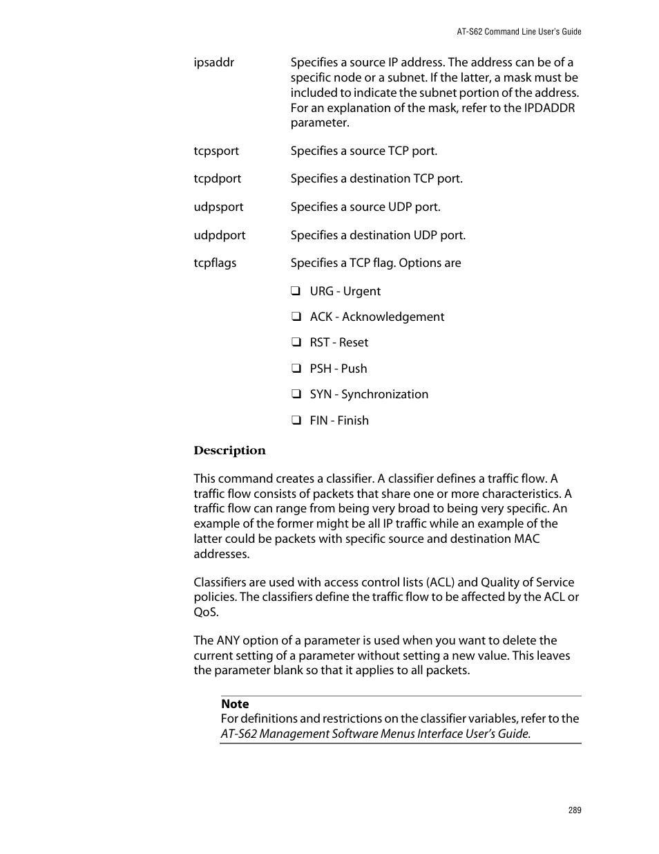 Allied Telesis AT-S62 User Manual | Page 289 / 573