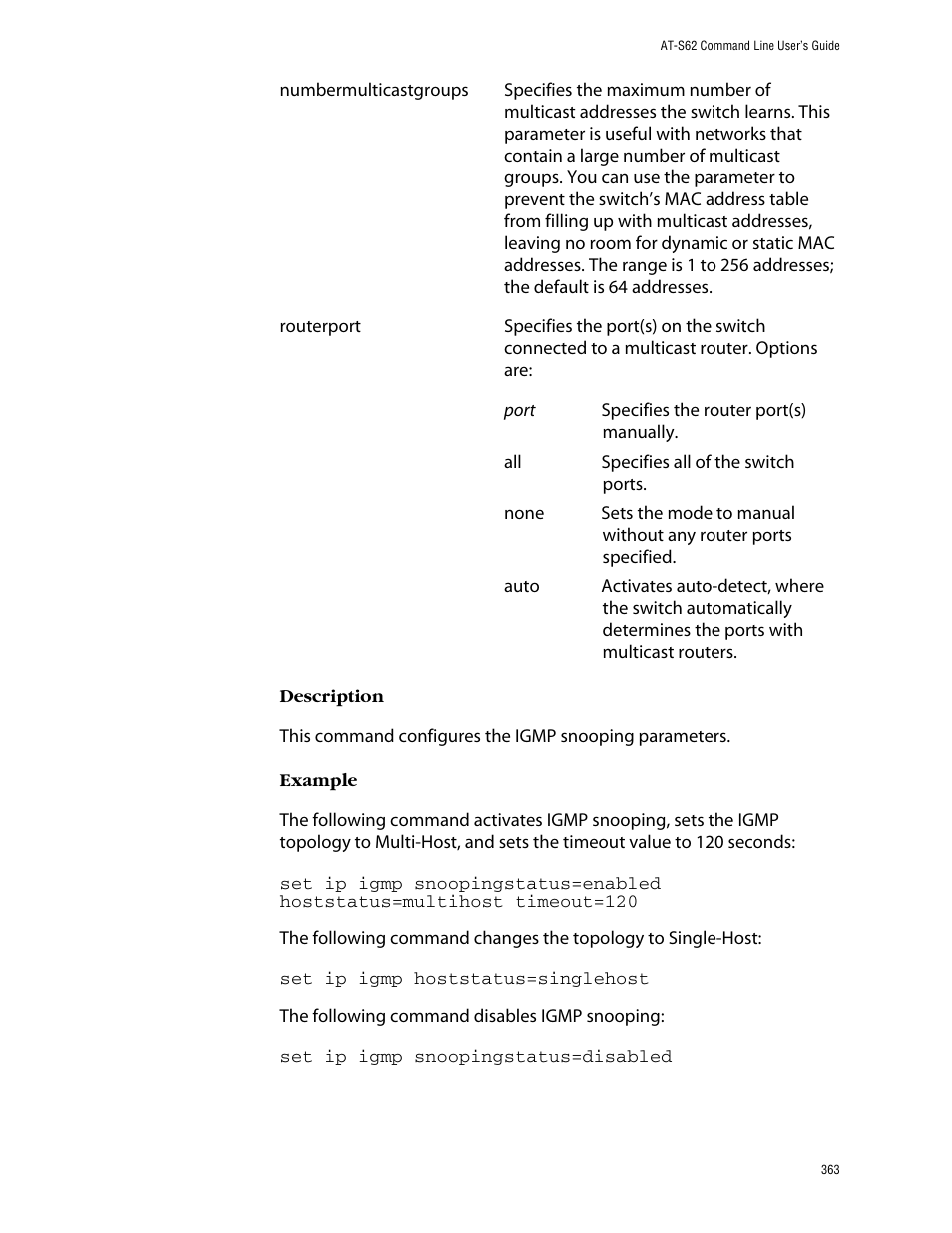 Allied Telesis AT-S62 User Manual | Page 363 / 573