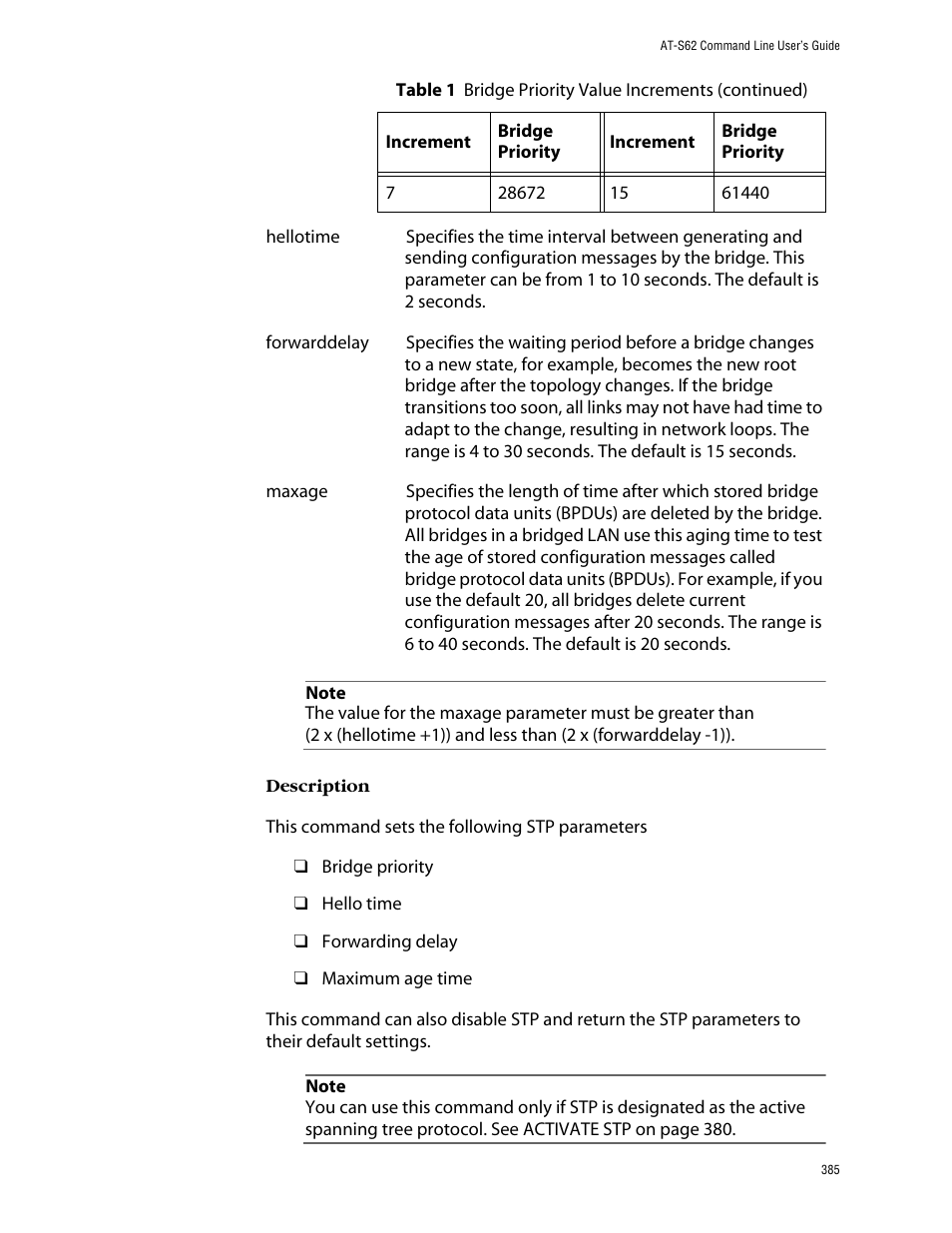 Allied Telesis AT-S62 User Manual | Page 385 / 573