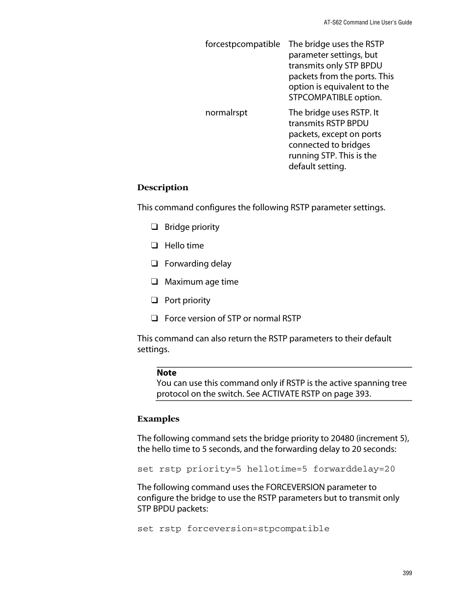 Allied Telesis AT-S62 User Manual | Page 399 / 573