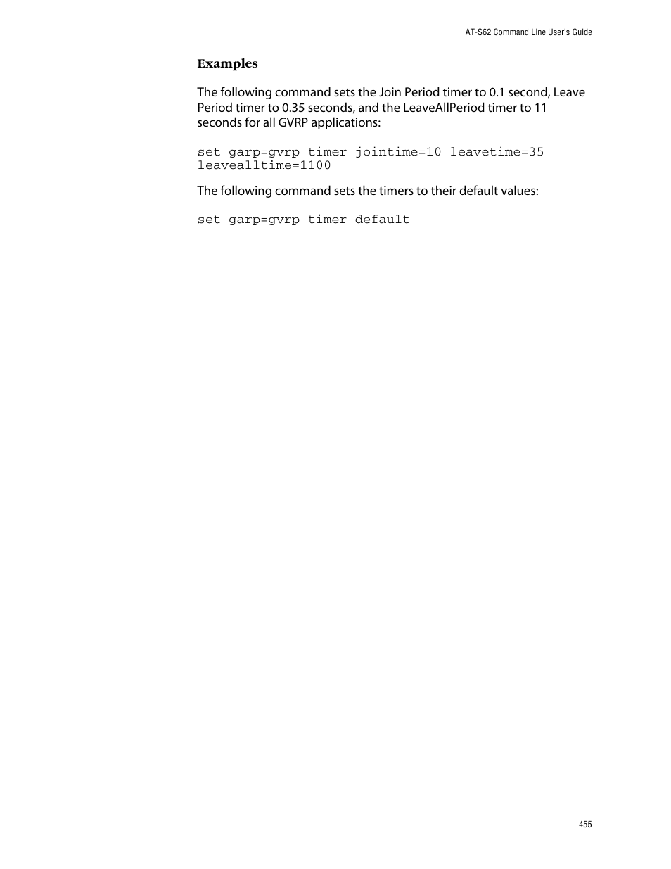 Allied Telesis AT-S62 User Manual | Page 455 / 573
