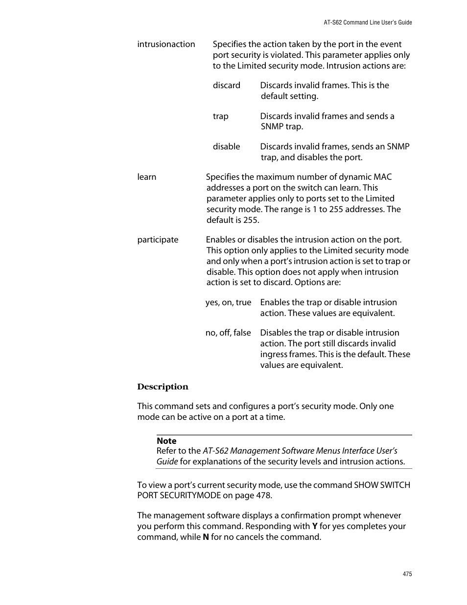 Allied Telesis AT-S62 User Manual | Page 475 / 573