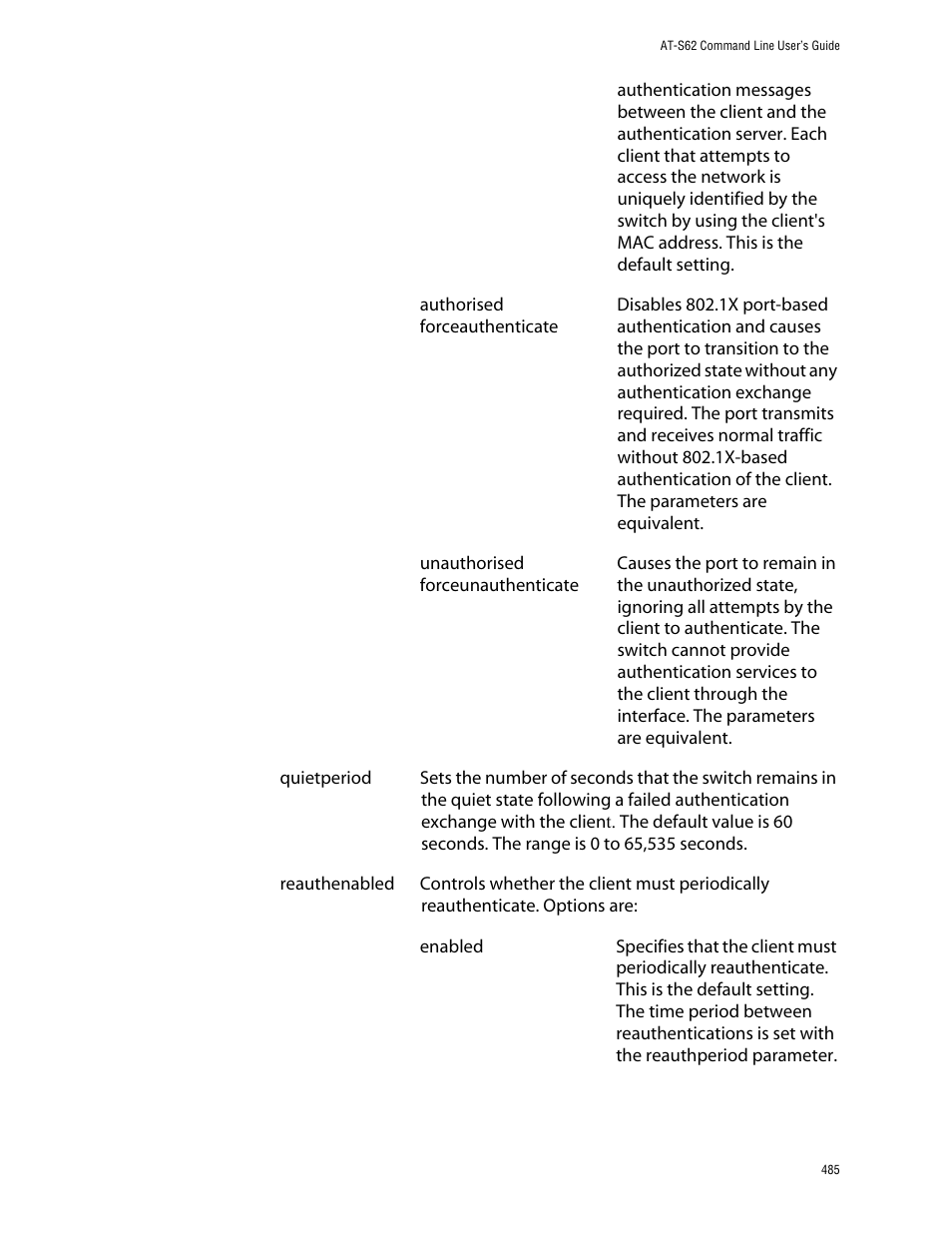 Allied Telesis AT-S62 User Manual | Page 485 / 573