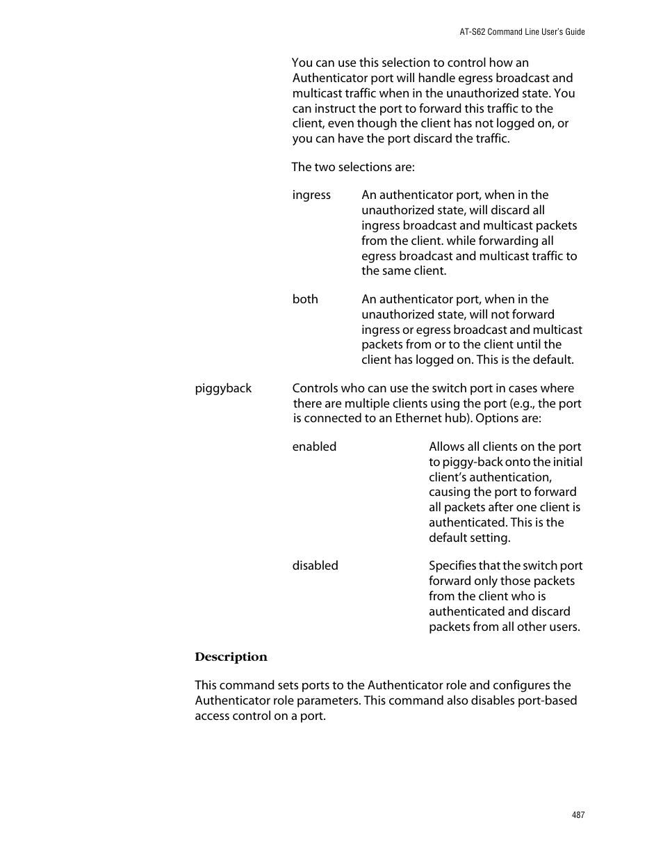 Allied Telesis AT-S62 User Manual | Page 487 / 573