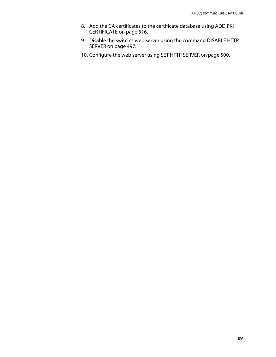 Allied Telesis AT-S62 User Manual | Page 503 / 573