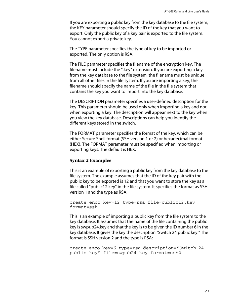 Allied Telesis AT-S62 User Manual | Page 511 / 573