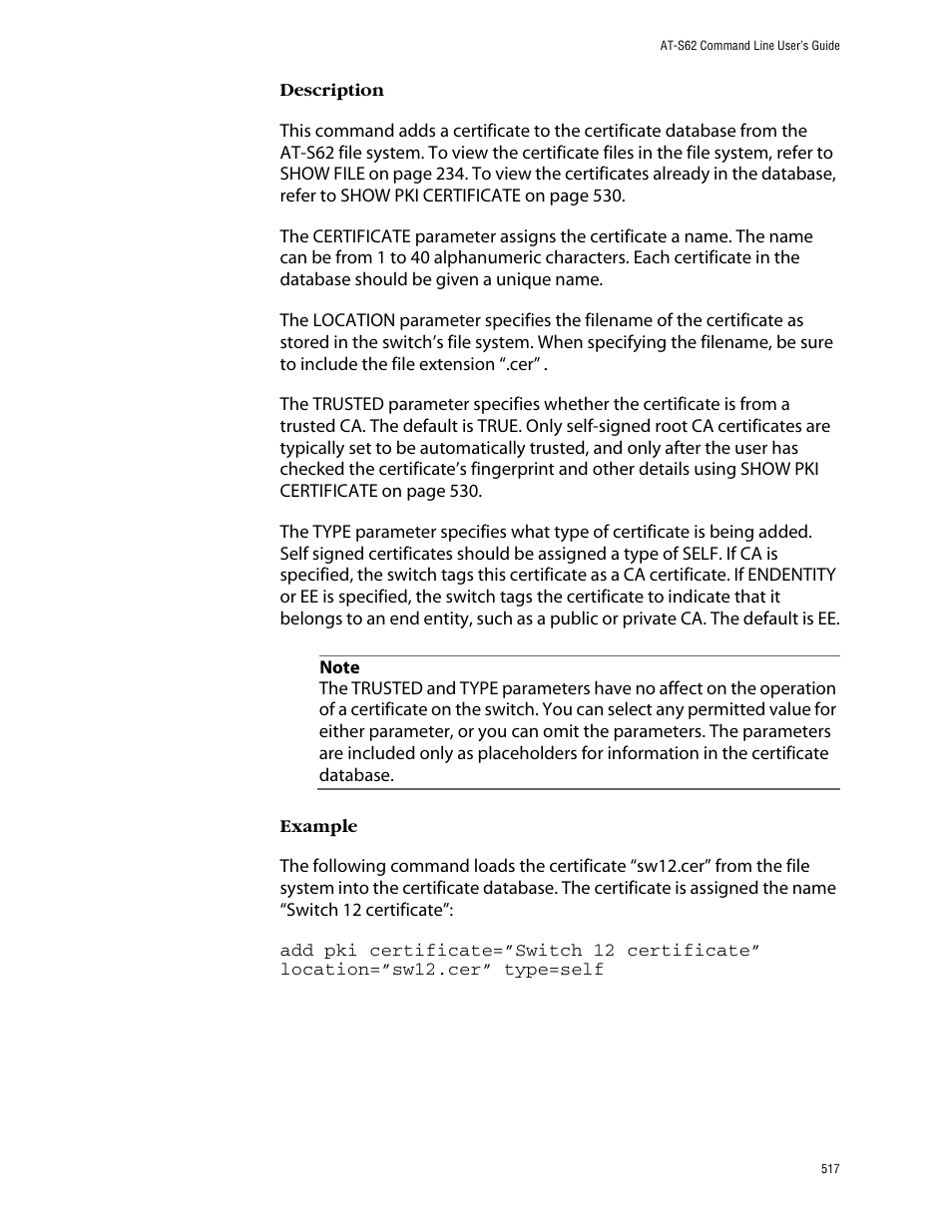 Allied Telesis AT-S62 User Manual | Page 517 / 573