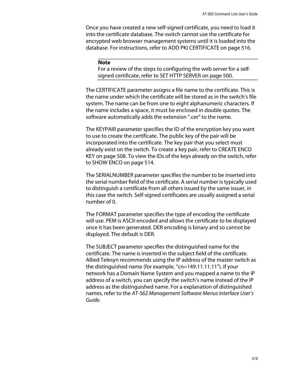 Allied Telesis AT-S62 User Manual | Page 519 / 573