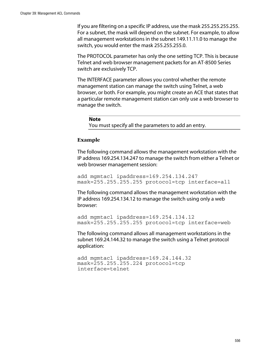 Allied Telesis AT-S62 User Manual | Page 556 / 573