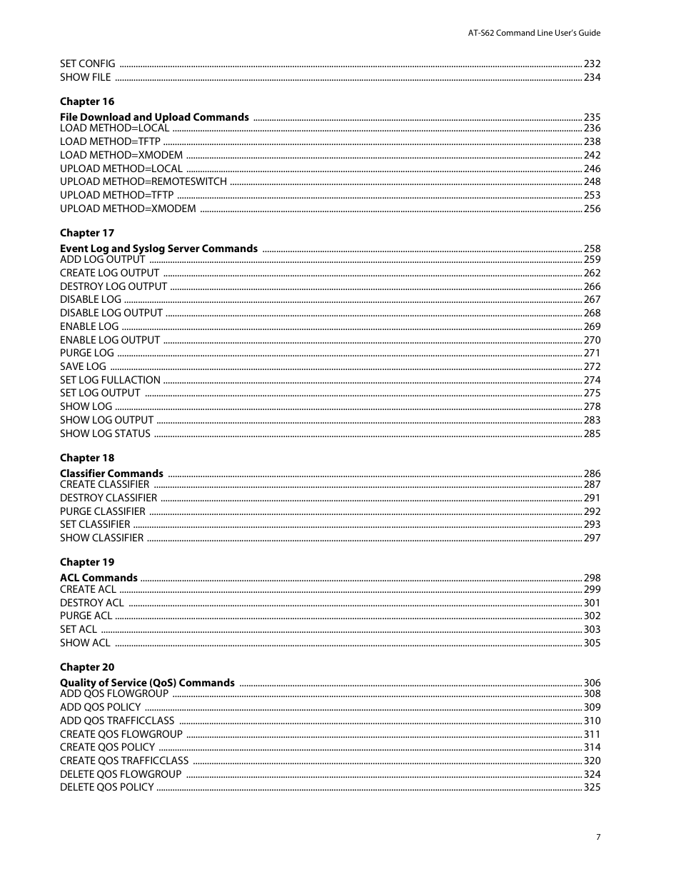 Allied Telesis AT-S62 User Manual | Page 7 / 573