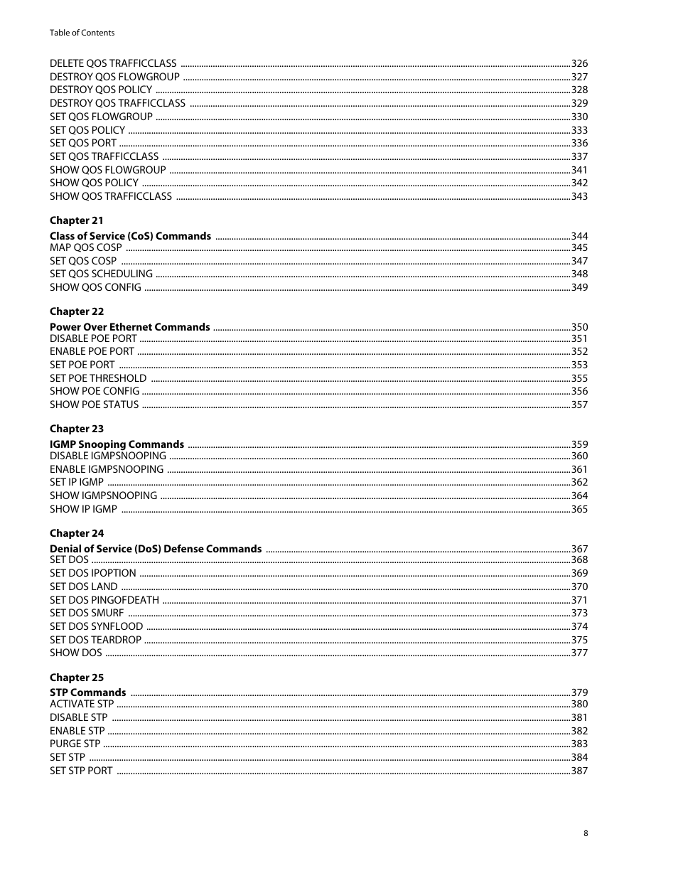 Allied Telesis AT-S62 User Manual | Page 8 / 573