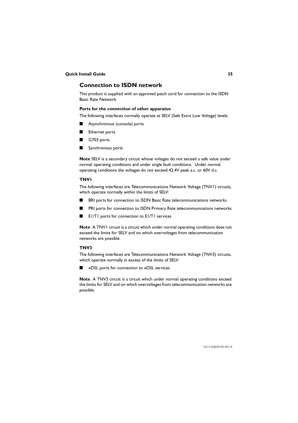 Connection to isdn network | Allied Telesis AR400 Series Router User Manual | Page 35 / 40