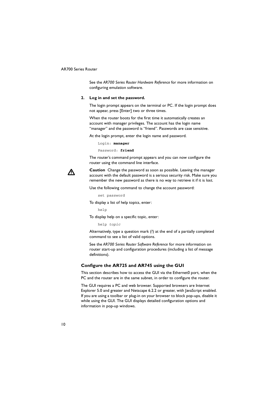 Allied Telesis AR700 Series Router User Manual | Page 10 / 52