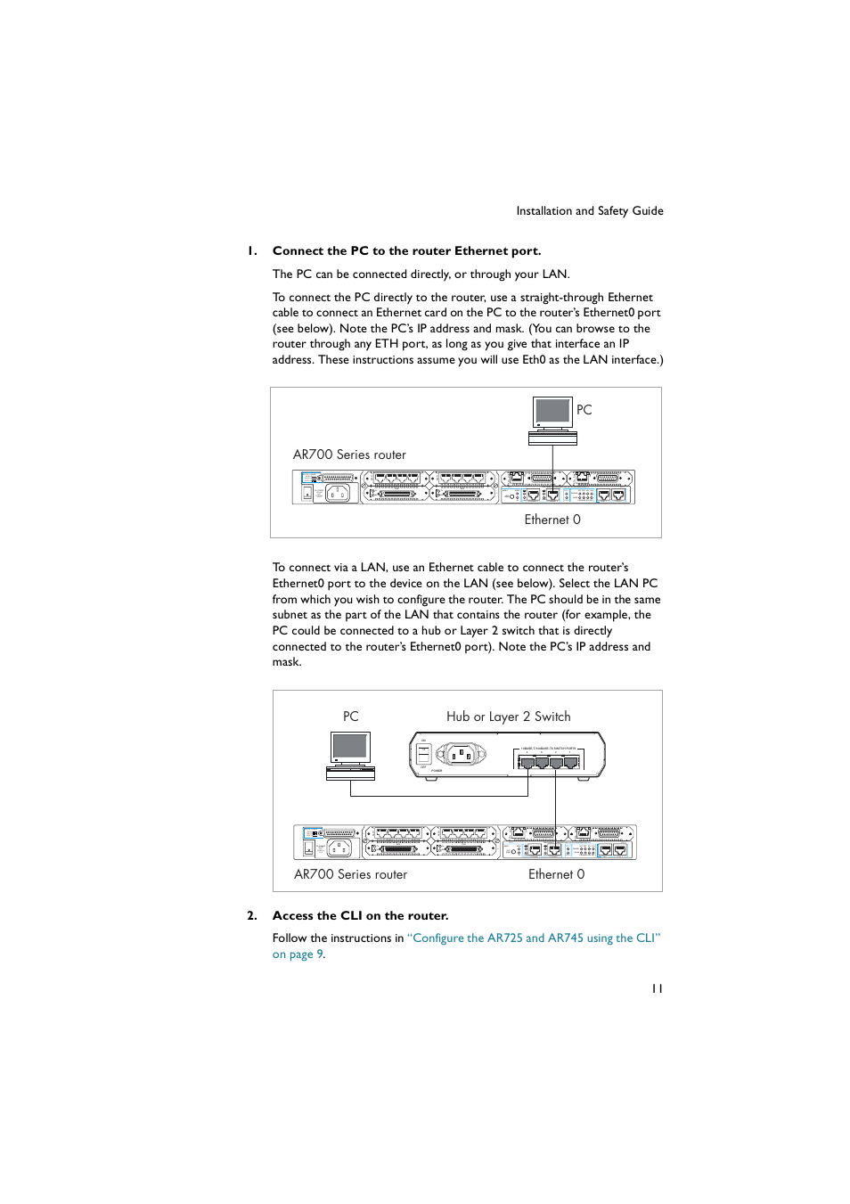Allied Telesis AR700 Series Router User Manual | Page 11 / 52