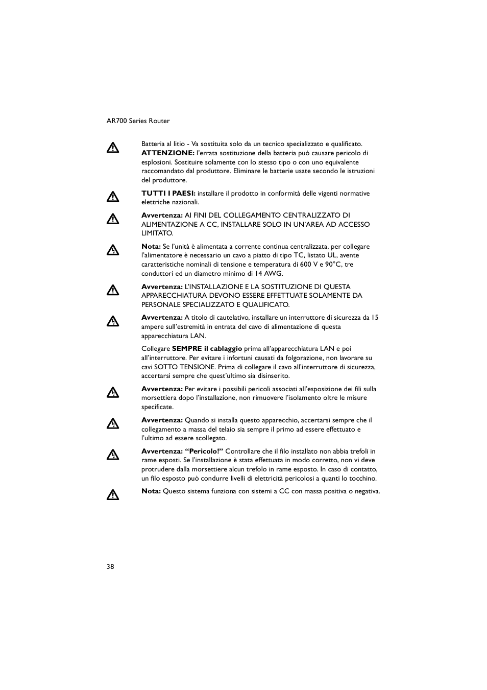 Allied Telesis AR700 Series Router User Manual | Page 38 / 52