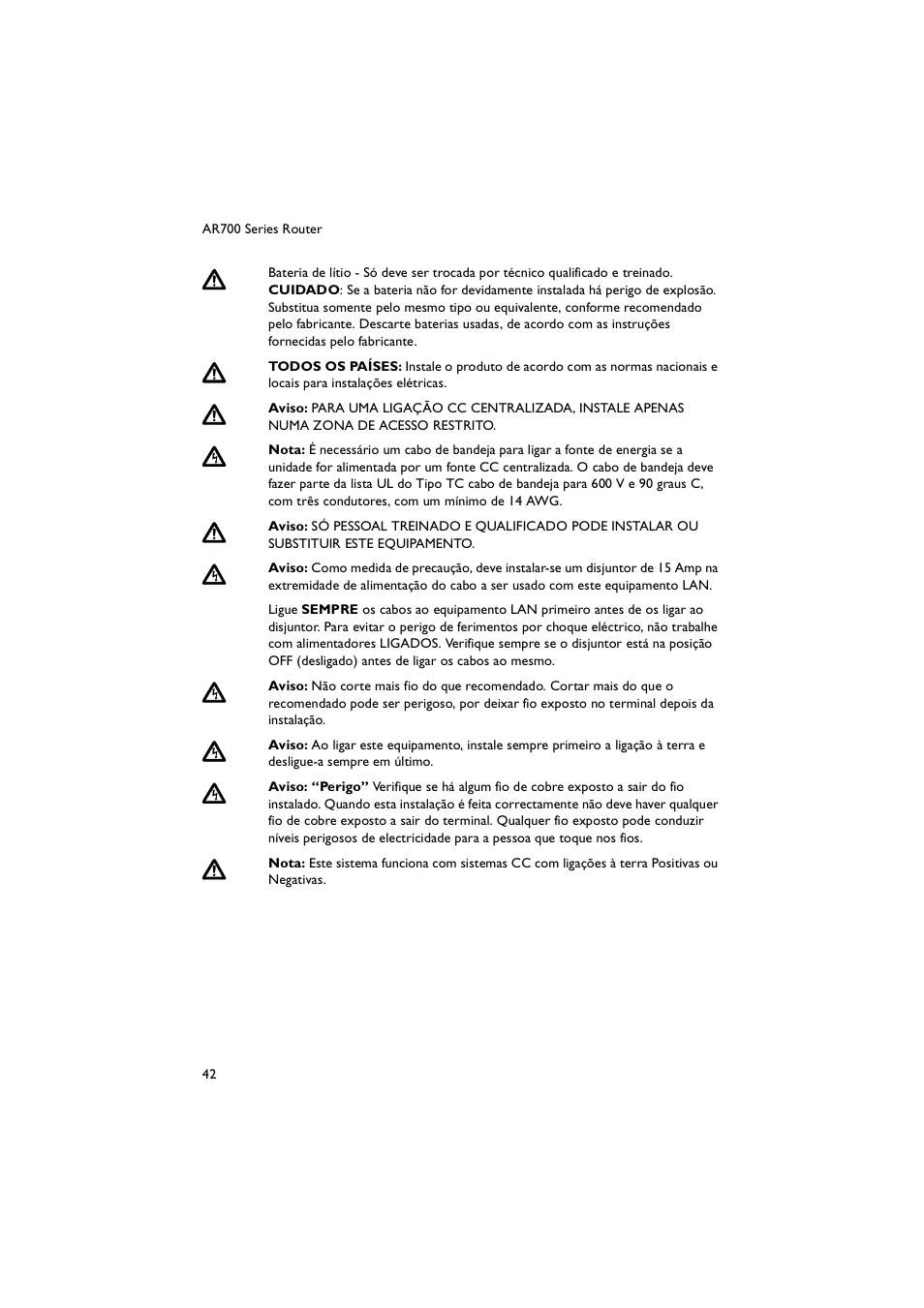 Allied Telesis AR700 Series Router User Manual | Page 42 / 52