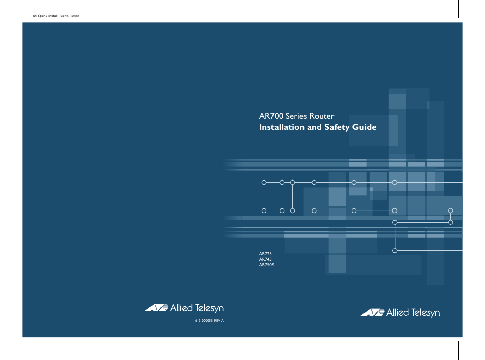 Ar700 series router installation and safety guide | Allied Telesis AR700 Series Router User Manual | Page 52 / 52