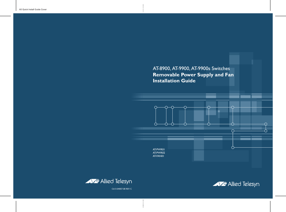 Allied Telesis AT-9900s Switches User Manual | 12 pages