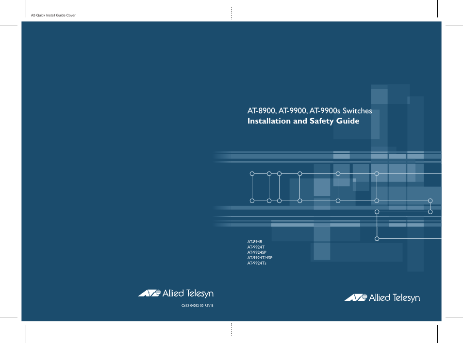 Allied Telesis AT-9900s Switches User Manual | 38 pages