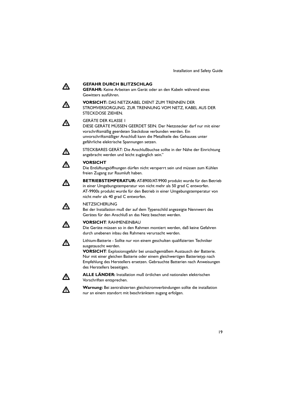 Allied Telesis AT-9900s Switches User Manual | Page 19 / 38