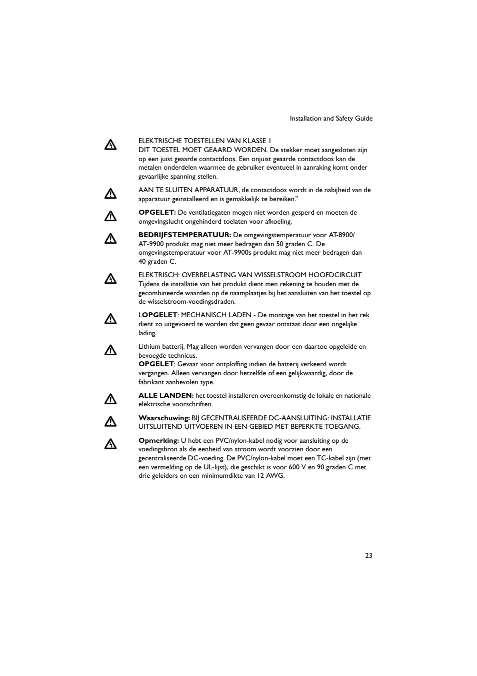 Allied Telesis AT-9900s Switches User Manual | Page 23 / 38