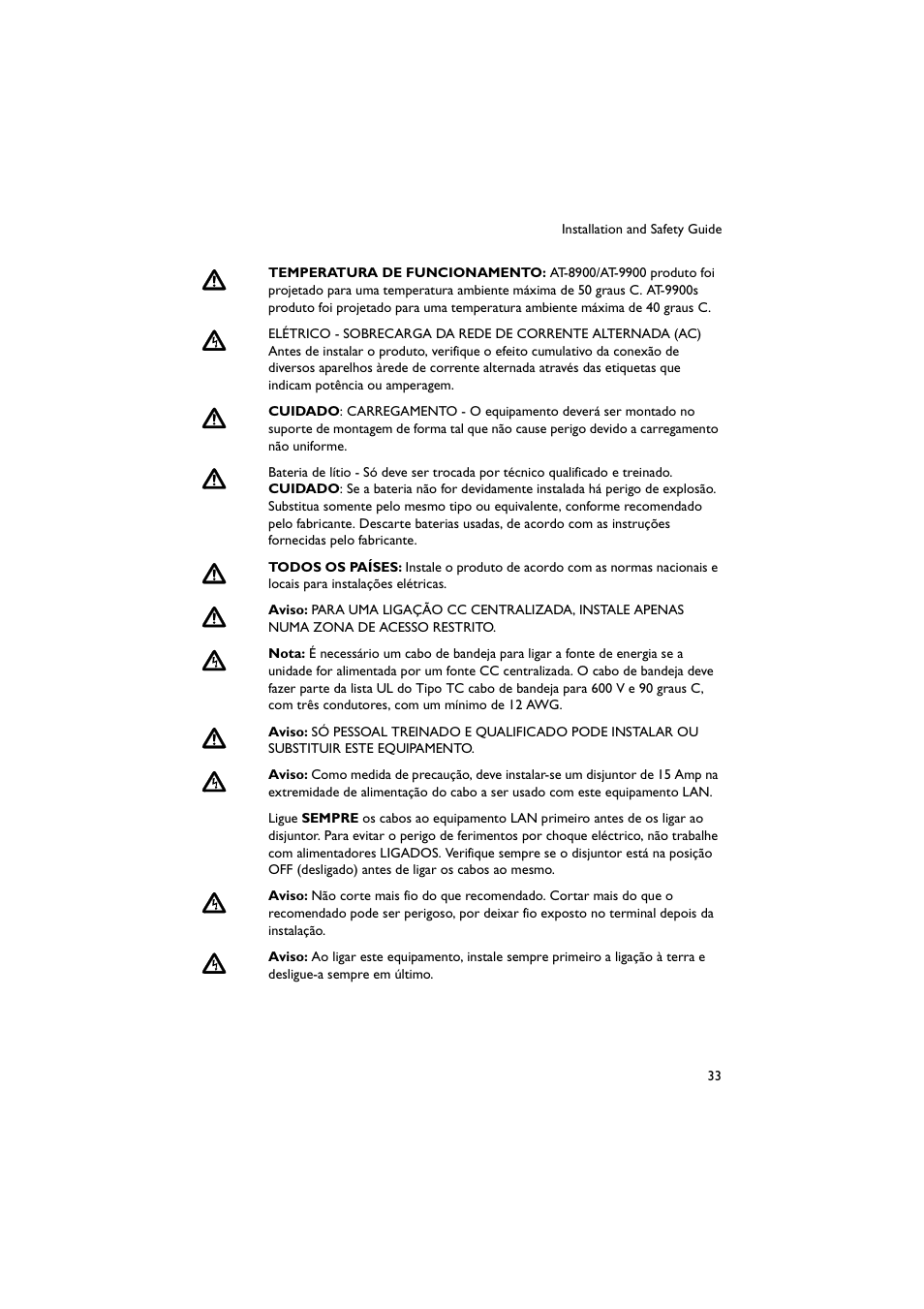 Allied Telesis AT-9900s Switches User Manual | Page 33 / 38