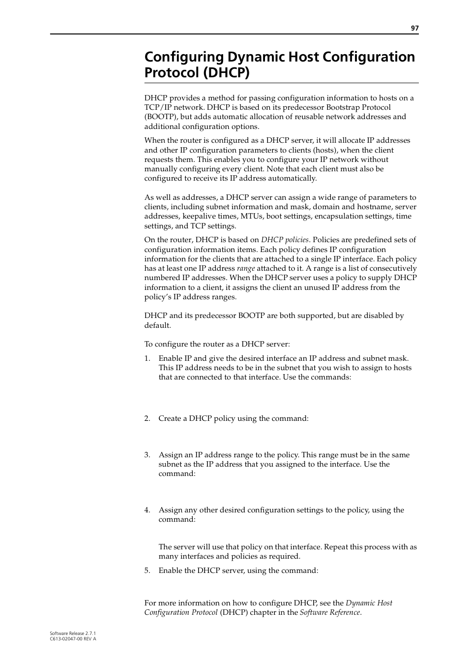 Configuring | Allied Telesis AR700 SERIES Software Release 2.7.1 User Manual | Page 97 / 118