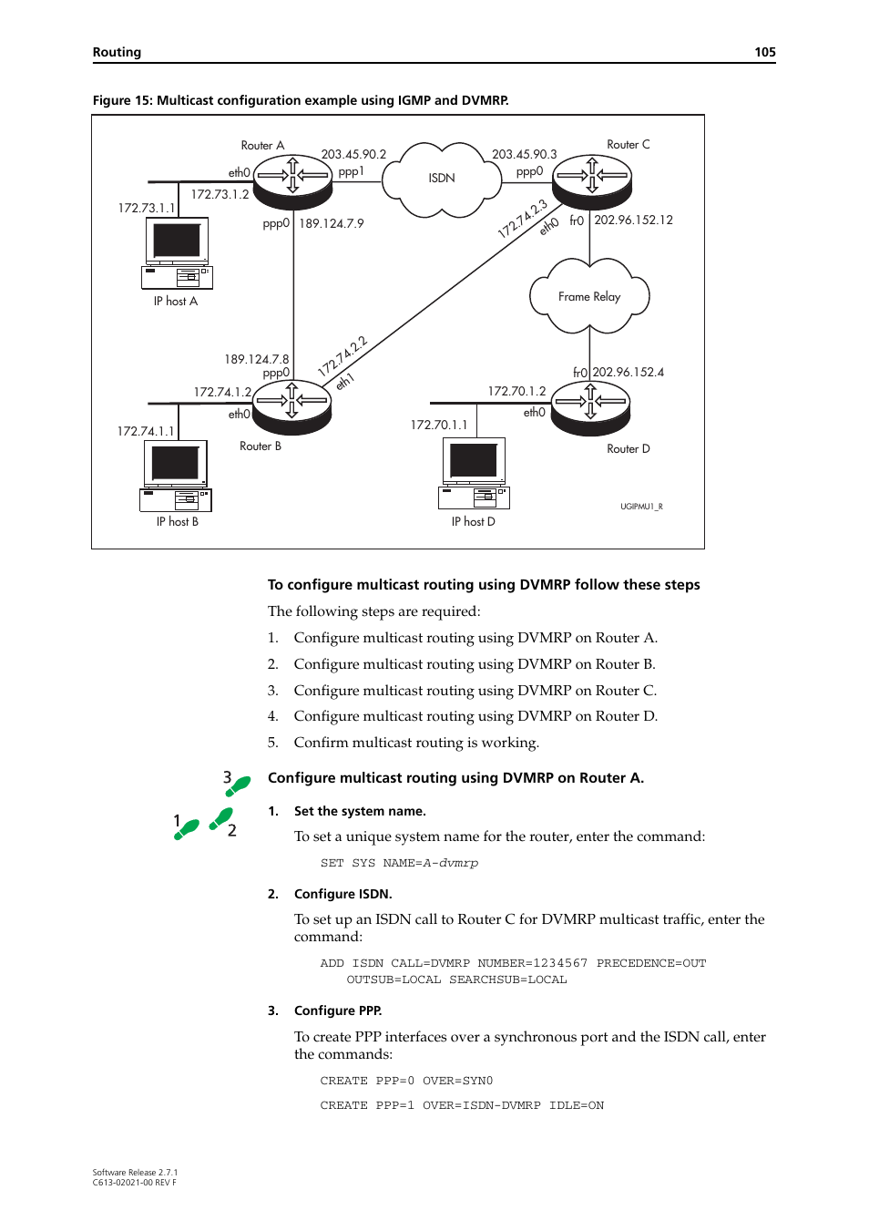 Allied Telesis AR400 SERIES Software Release 2.7.1 User Manual | Page 105 / 134