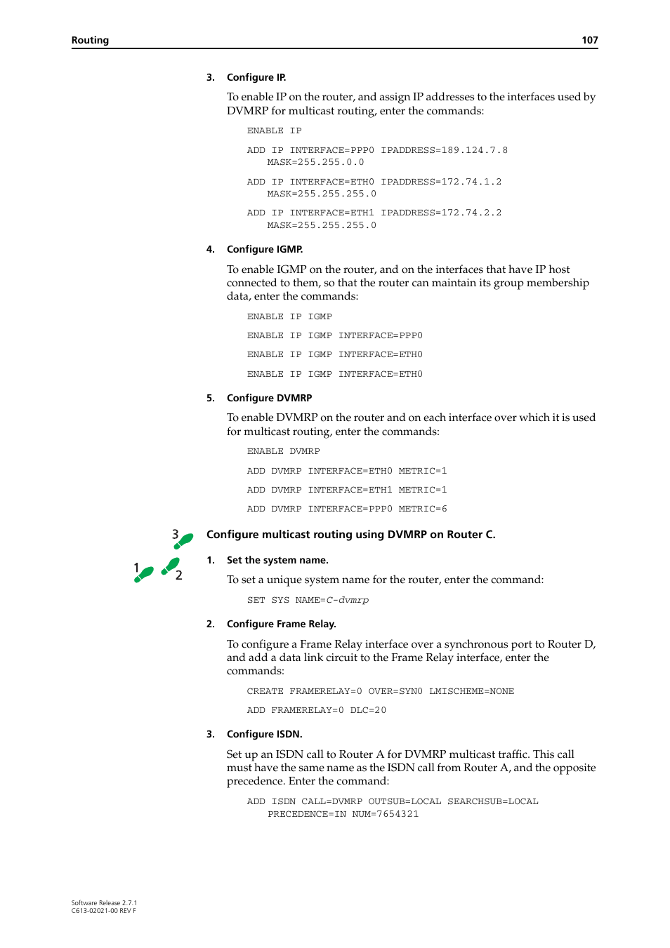 Allied Telesis AR400 SERIES Software Release 2.7.1 User Manual | Page 107 / 134