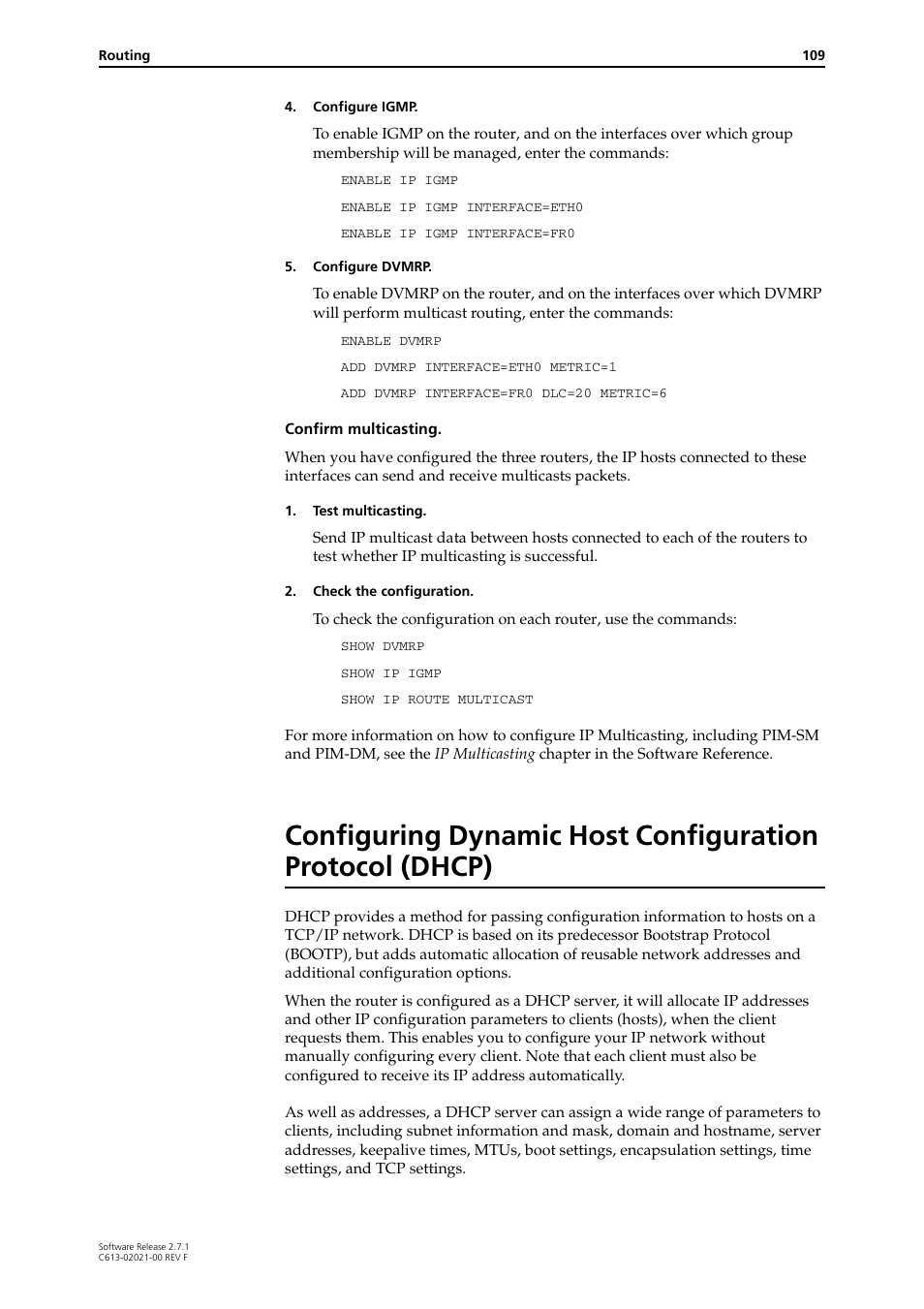 Allied Telesis AR400 SERIES Software Release 2.7.1 User Manual | Page 109 / 134