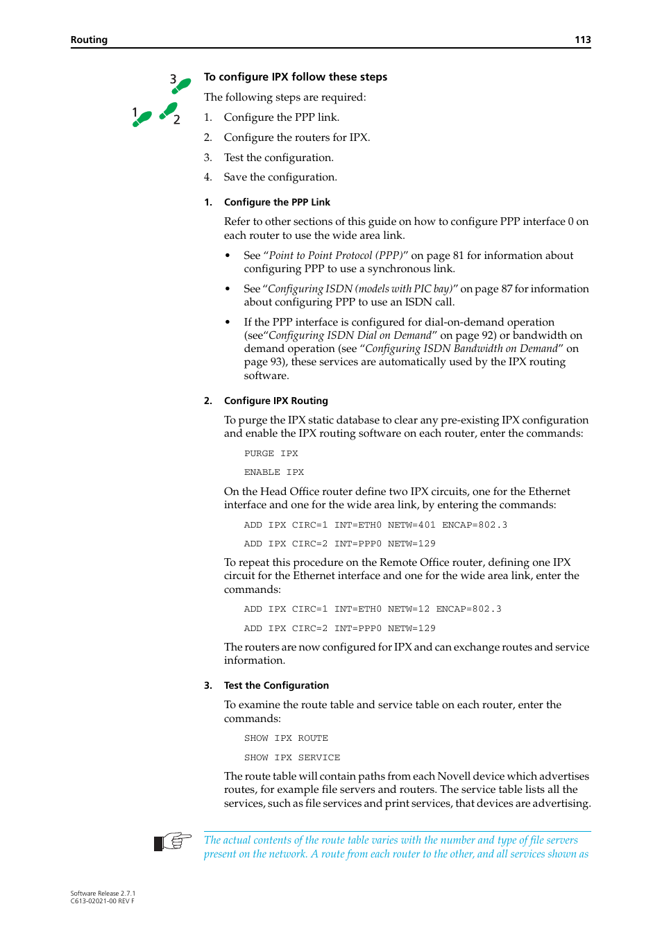 Allied Telesis AR400 SERIES Software Release 2.7.1 User Manual | Page 113 / 134
