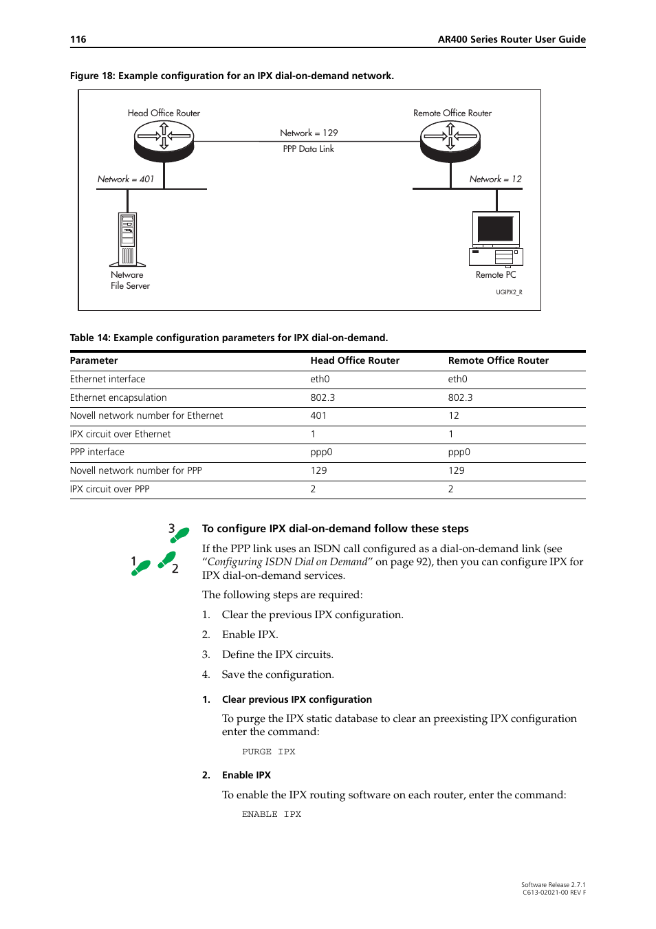 Allied Telesis AR400 SERIES Software Release 2.7.1 User Manual | Page 116 / 134