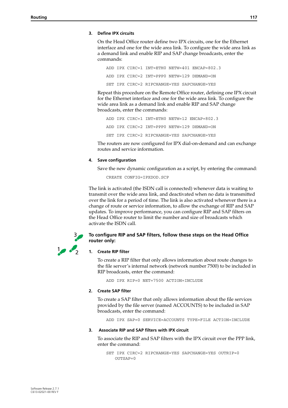 Allied Telesis AR400 SERIES Software Release 2.7.1 User Manual | Page 117 / 134