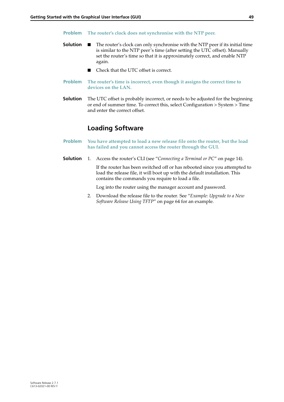 Loading software | Allied Telesis AR400 SERIES Software Release 2.7.1 User Manual | Page 49 / 134