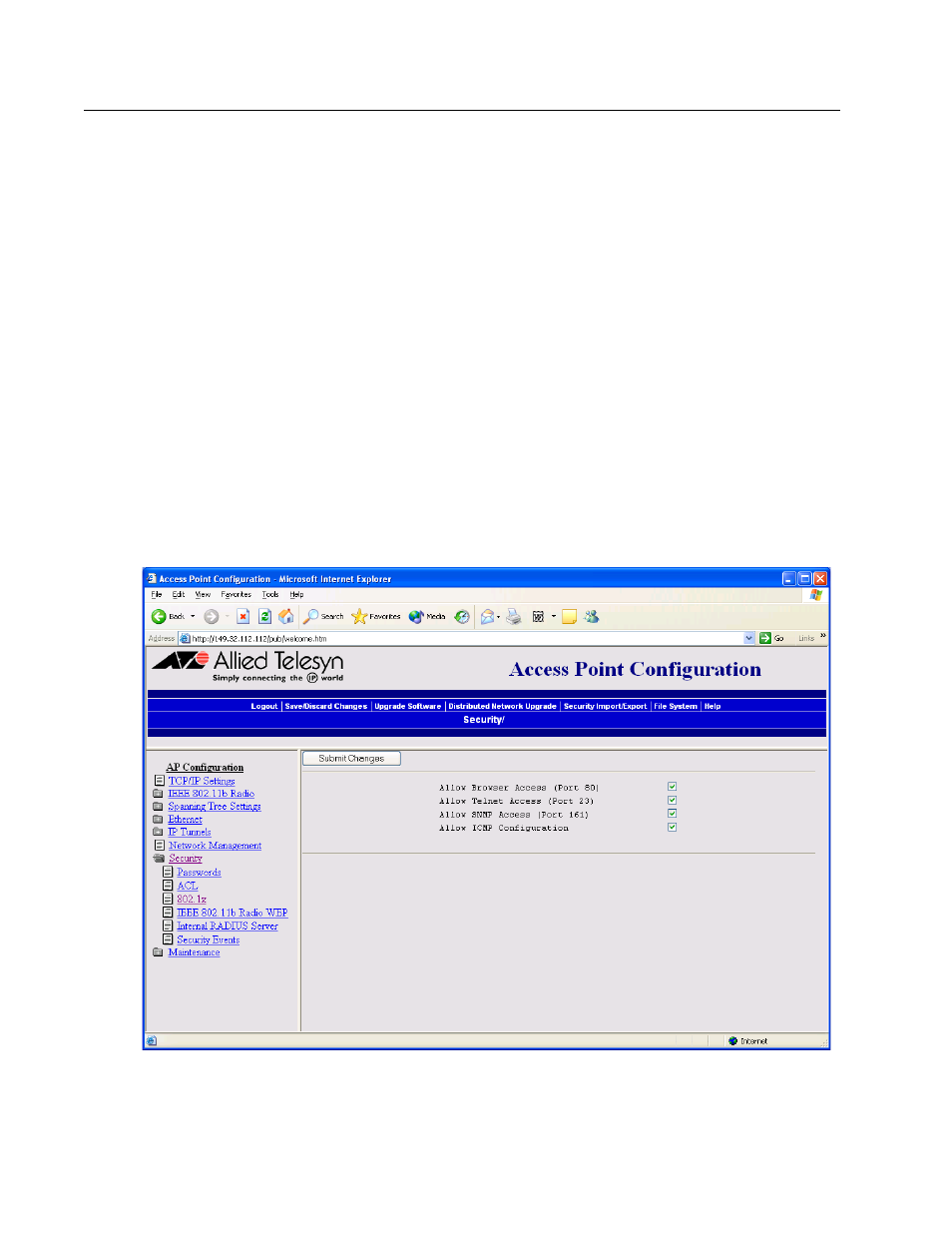 Enabling access methods, Method. for help, see | Allied Telesis AT-WL2411 User Manual | Page 139 / 236