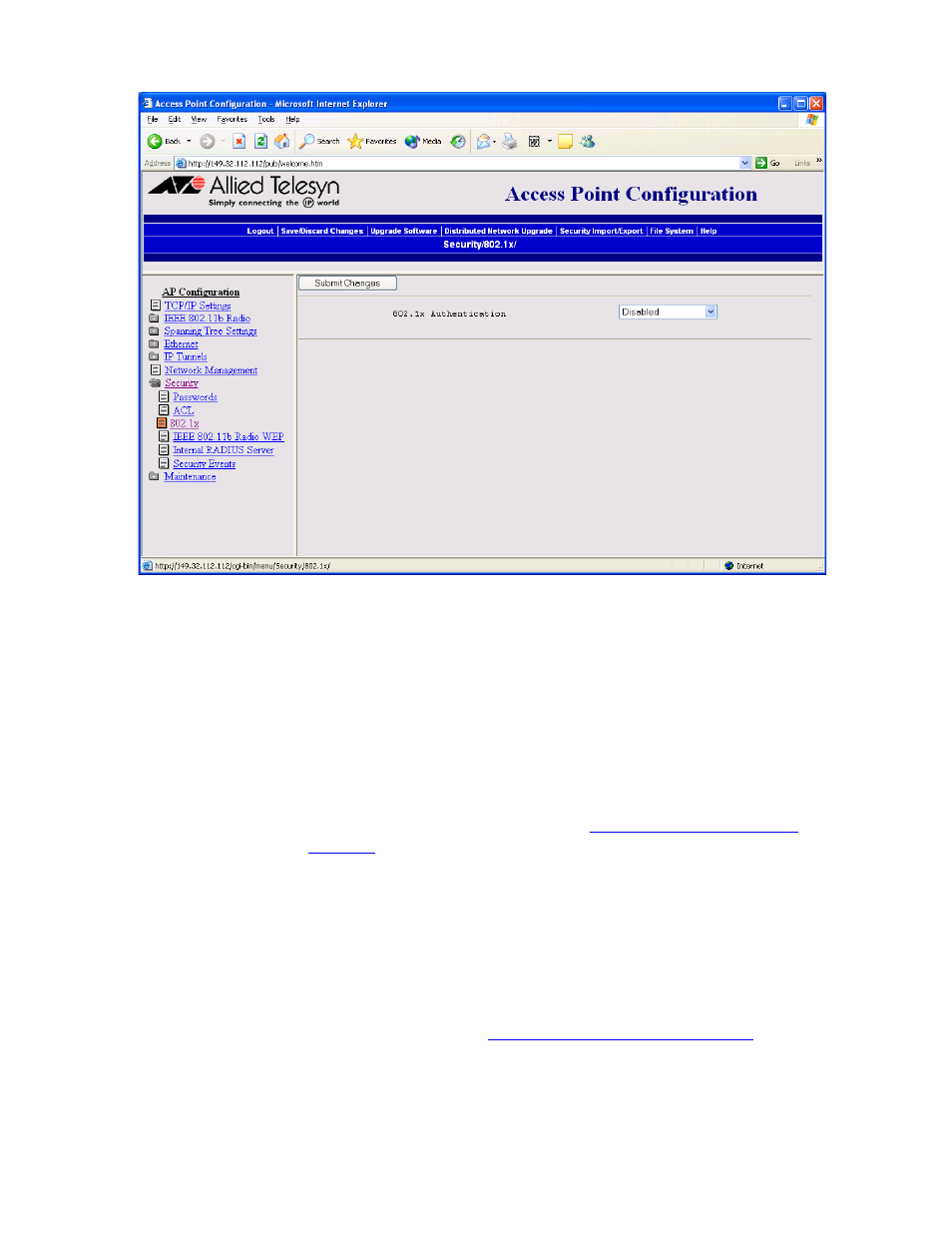 As shown in figure 55 is displayed | Allied Telesis AT-WL2411 User Manual | Page 142 / 236