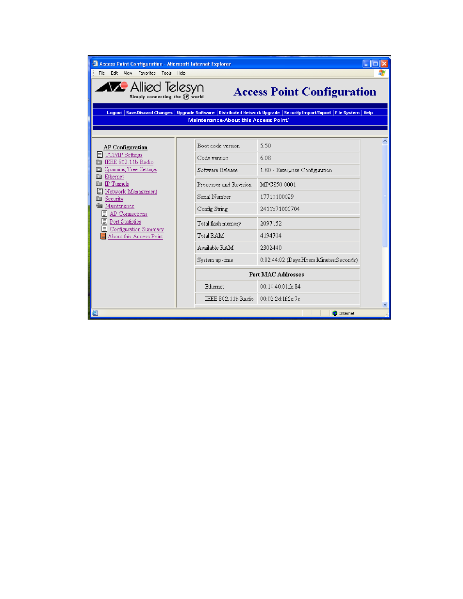 N in figure 67 is displayed | Allied Telesis AT-WL2411 User Manual | Page 184 / 236